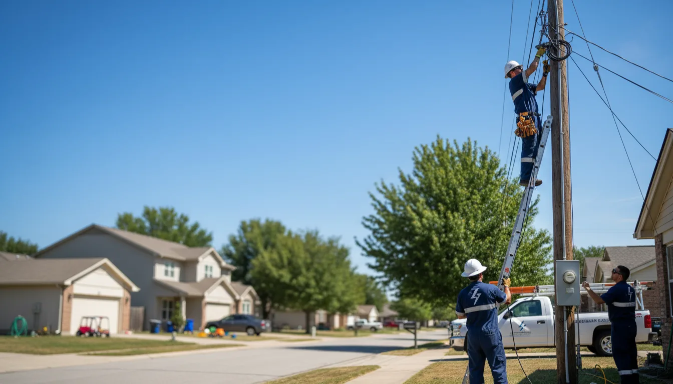 Residential electrician providing installation services in Lockbourne, OH